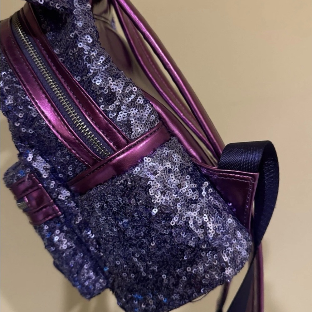 Sequin Mini Backpack - Purple - image 4
